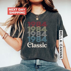 Retro Urodziny 1984 Klasyczne, 41. Urodziny Koszulka, Vintage 1984 Koszulka, 41. Urodziny Prezent Dla Kobiet, 41. Urodziny Prezent Dla Mężczyzn