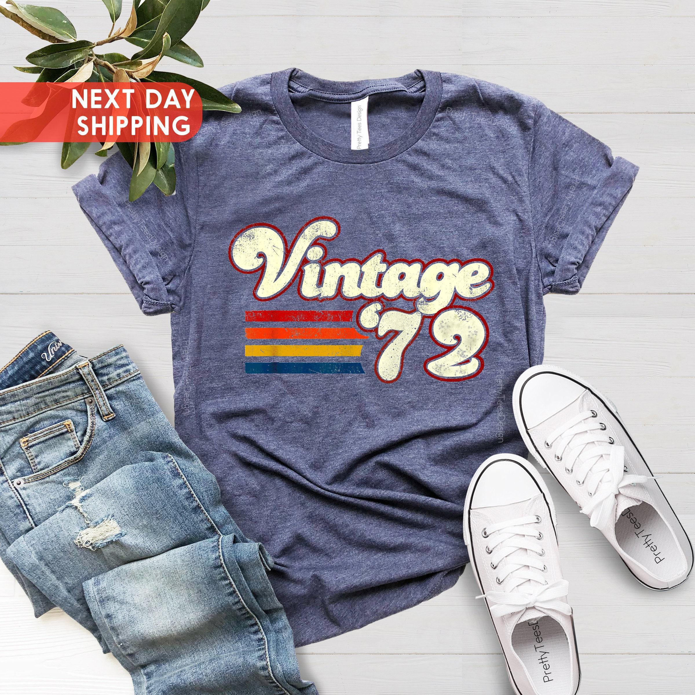 Vintage 1972 Shirt, 54th Birthday Gift for Men, Retro 1972 Shirt