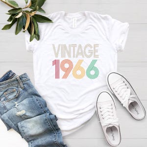 60th Birthday Shirt, Vintage 1966 Shirt, 60th Birthday Gift For Women, 60th Birthday Gift For Men, 60th Birthday Woman, 60th Birthday Friend image 2