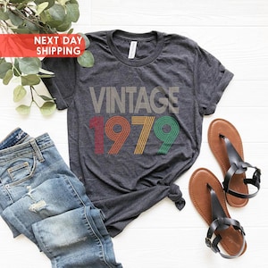 46th Birthday Shirt, Vintage 1979 Shirt, 46th Birthday Gift For Women, 46th Birthday Gift For Men, 46th Birthday Party, 46th Birthday Woman