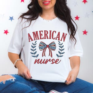 American Nurse Shirt, 4th Of July Nurse Shirt, Fourth Of July T-Shirt, Memorial Day Nurse Shirt, Patriotic Shirt, American Nurse School Tee