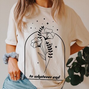 Zu was auch immer End-Shirt, City of Starlights , Velaris Shirt, Sjm Merch, Throne Of Glass Flower Shirt, Comfort Colors®, Lizensiertes Bookish Shirt