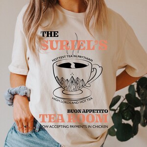 The Suriel's Tearoom Shirt, Acotar Shirt, Sarah J Maas Shirt, Tearoom Shirt, Bookish Shirt, Comfort Colors® SJM, Acotar Velaris Shirt