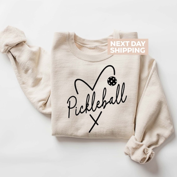 Pickleball Heart Sweatshirt, Pickleball Lover Sweater, Love Pickleball Shirt, Cute Pickleball Sweater, Pickleball Player Shirt,Game Day Gift
