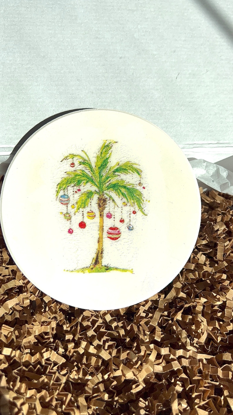 WendyClareDesigns Deck the Palms Coaster