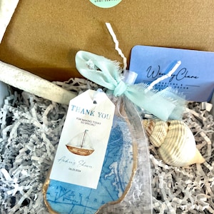 Marthas Vineyard Brautpartybevorzugungsidee Muschelschale. Martha’s Vineyard-Kartengeschenk, Schmuckstück oder AirPod-Schale. Idee für eine Cape-Cod-Dusche