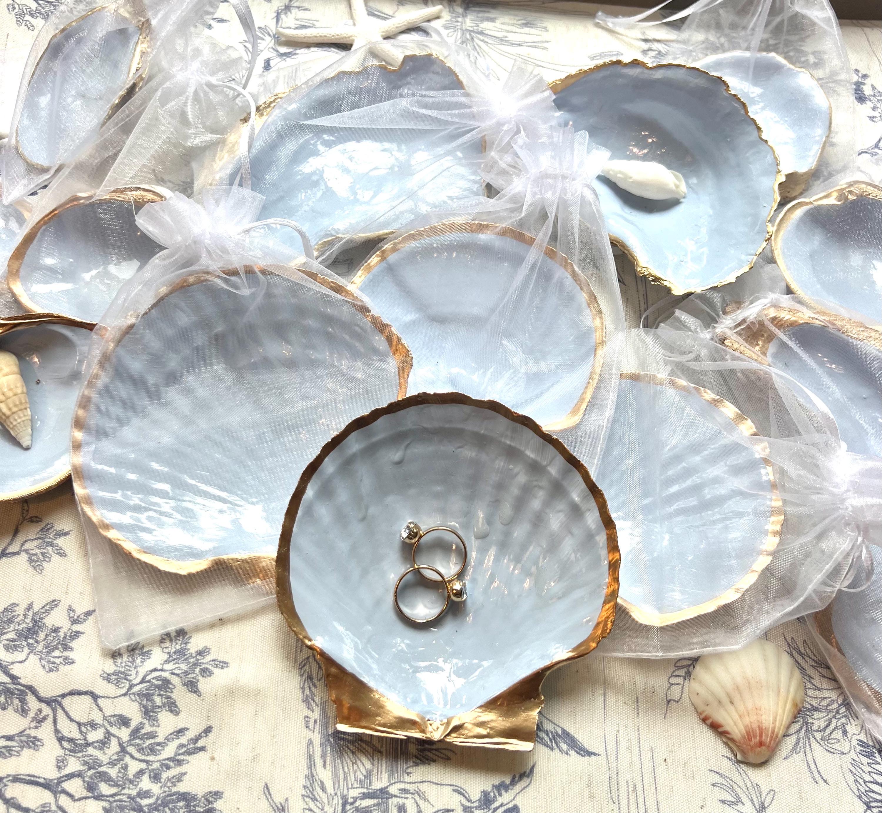 Shell Favour Something Blue Before I Do Favor Shell Dish. Coastal Baby Shower ...