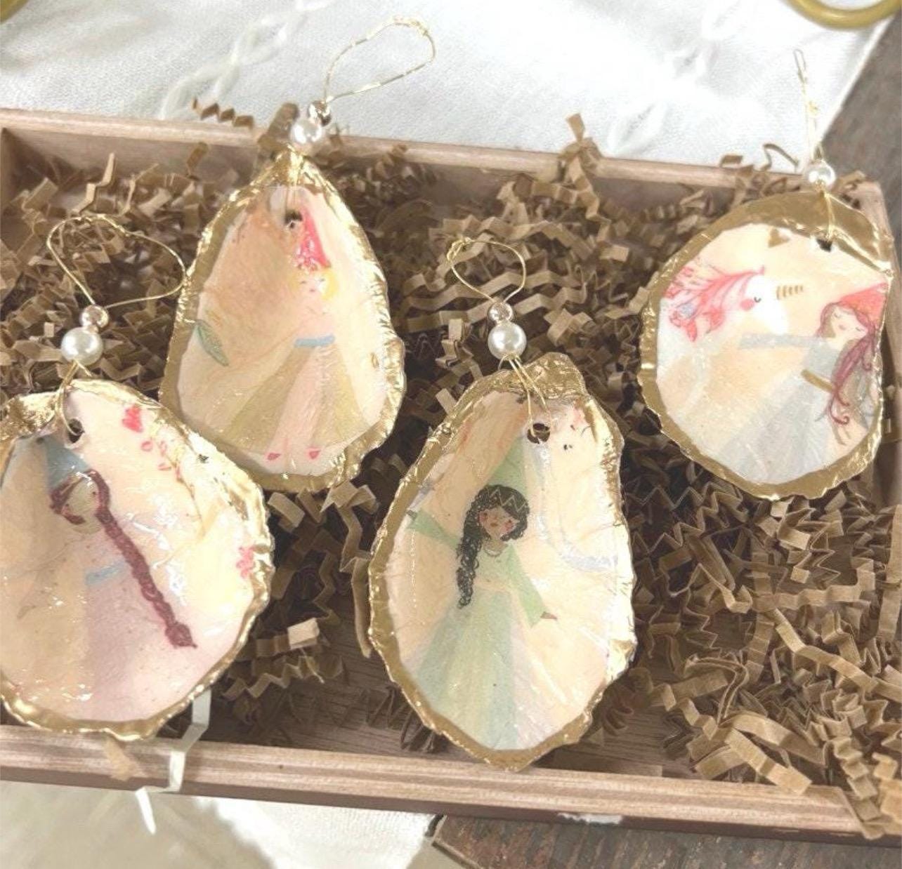 GIRLS CRAFT Activity Decoupaged Shell Ornament Kit|christmas Craft Kit ...