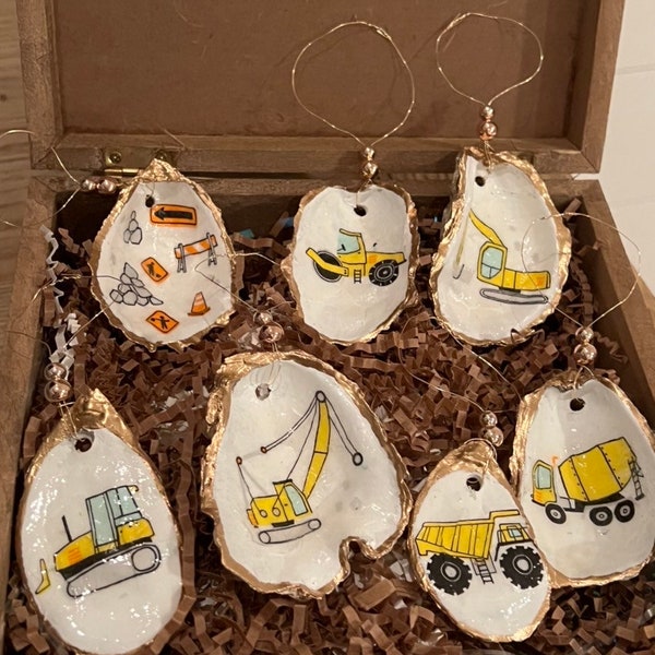Construction Christmas Ornaments 
