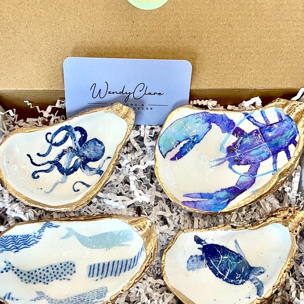 Boy Baby shower gift idea Shell Catchall Dish. Destination wedding favor. Luxury wedding Bulk discount favor. Nautical baby shower favor