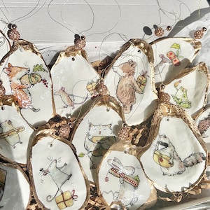 Reindeer Stag Rabbit Owl Squirrel Hedgehog Woodland Animals Figurine Ornament main image 0