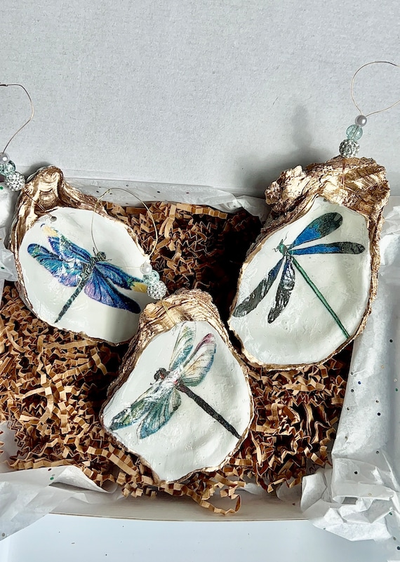 Dragonfly Ornament. Dragonfly Christmas Ornament. Handmade Ornament. Loved one Remembrance Ornament. Guardian Angel gift. Memorial gift