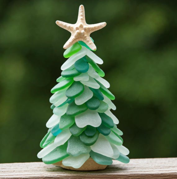 シーグラス クリスマスツリー クラフトキット|DIY シーグラス