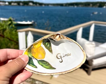 Recuerdo de baby shower de limón, recuerdo de baby shower de limón, recuerdo de fiesta de Amalfi, recuerdo de cumpleaños de la costa de Amalfi, recuerdo de despedida de soltera de limón en Italia, tarjeta con nombre y lugar