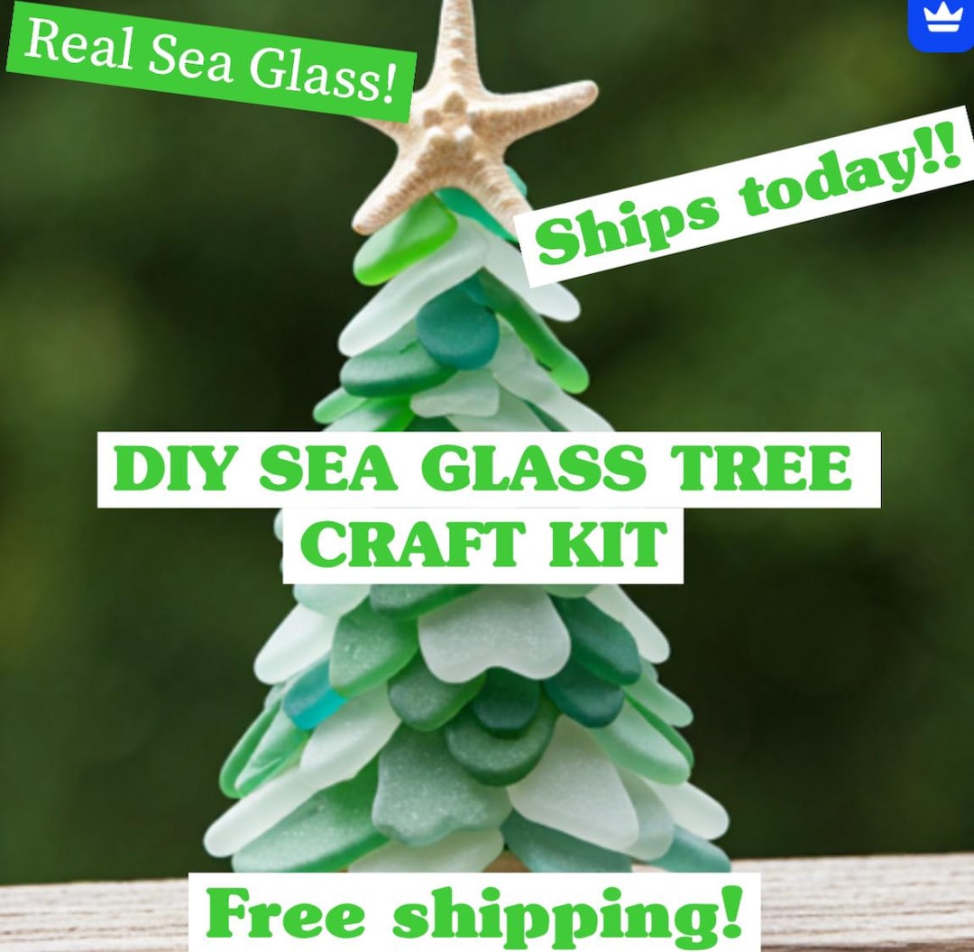 シーグラス クリスマスツリー クラフトキット|DIY シーグラス