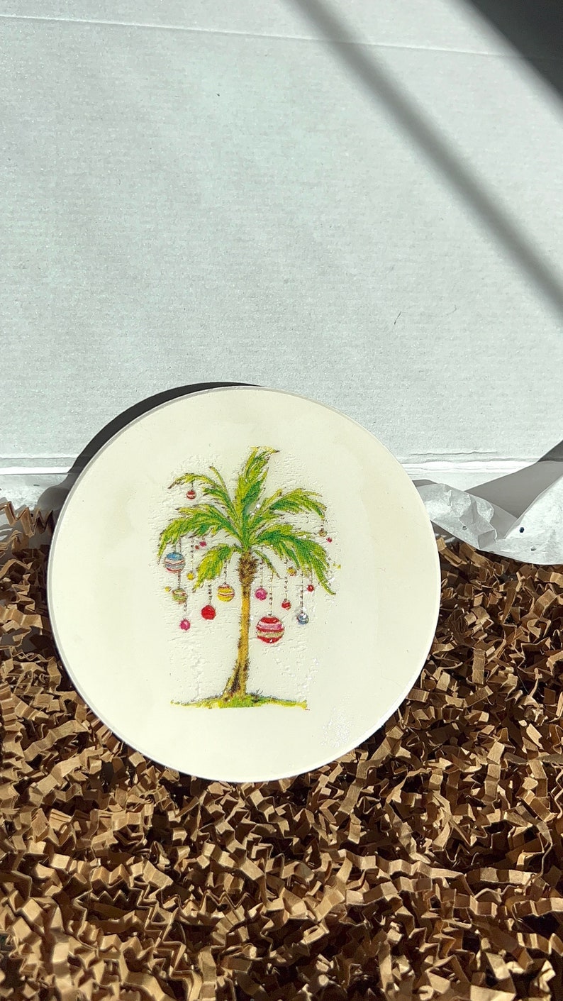 WendyClareDesigns Deck the Palms Coaster - Thumbnail 2
