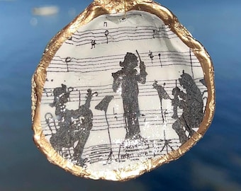 Musician Christmas Ornament Orchestra School marching band Shell Christmas Ornament. Band Christmas gift. Music Christmas ornament Musician