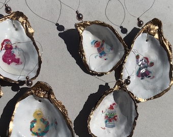 セサミストリートのオーナメントセット。セサミストリートのクリスマス