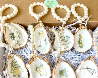 Pearls and Prosecco Party Favor. Pearl Prosecco favor. Bridal shower favor. Bridal brunch favor. Engagement party favor. Brunch bubbly favor