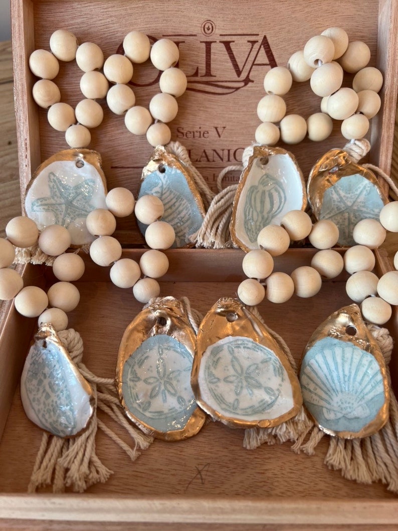 Shell Napkin Ring Set. Oyster Shell Napkin Rings. Beachy Etsy