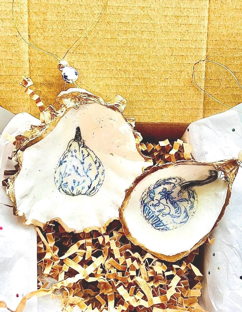 WendyClareDesigns Chinoiserie Pumpkin Ornament - Thumbnail 5