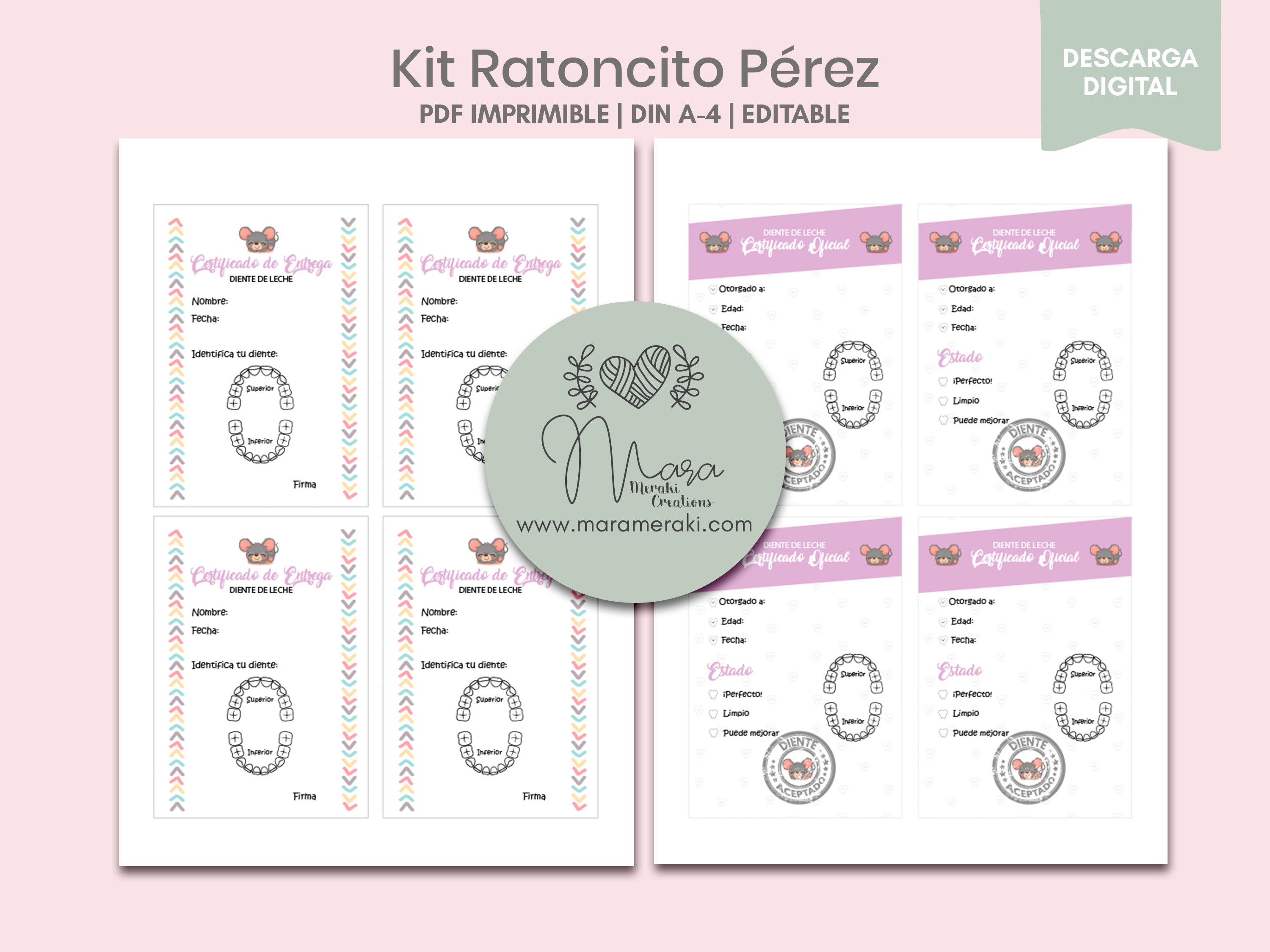 El Ratoncito Pérez Kit Printable Customizable - Etsy