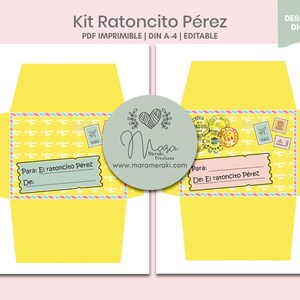 Kit El Ratoncito Pérez Imprimible Personalizable Certificados para ...