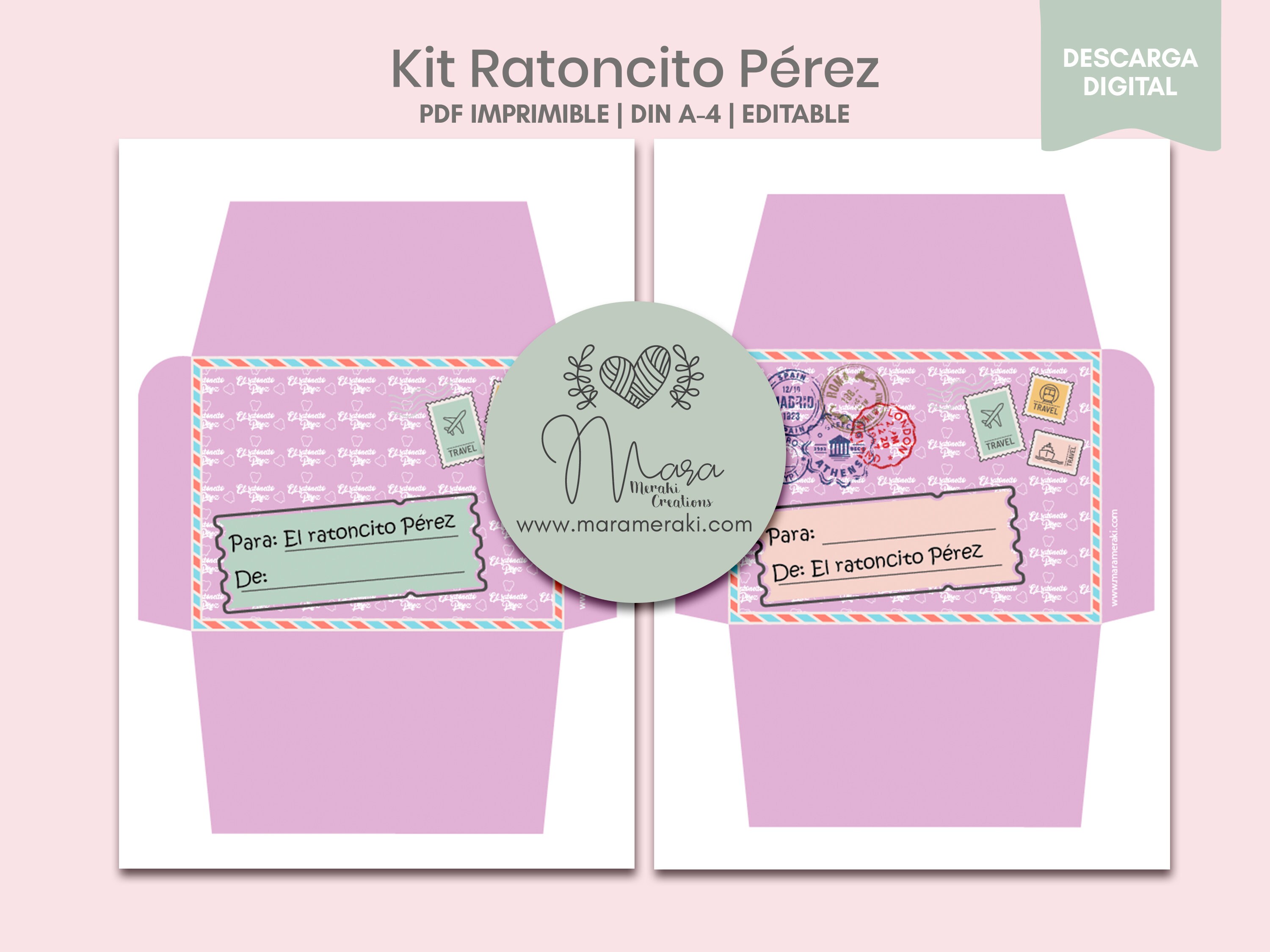 El Ratoncito Pérez Kit Printable Customizable - Etsy