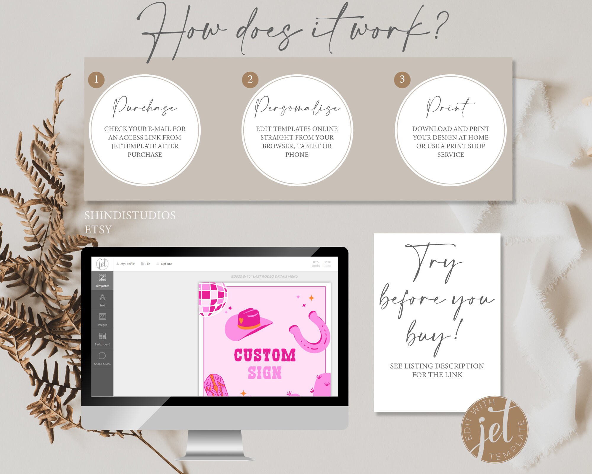 Editable Last Rodeo Themed Party Bar/custom Sign, Cowgirl Inspired ...