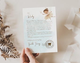 Tooth Fairy Letter First Tooth Fairy Certificate Tooth Fairy Note Lost Tooth Fairy Receipt Boy Girl Printable Digital Instant Download 0526