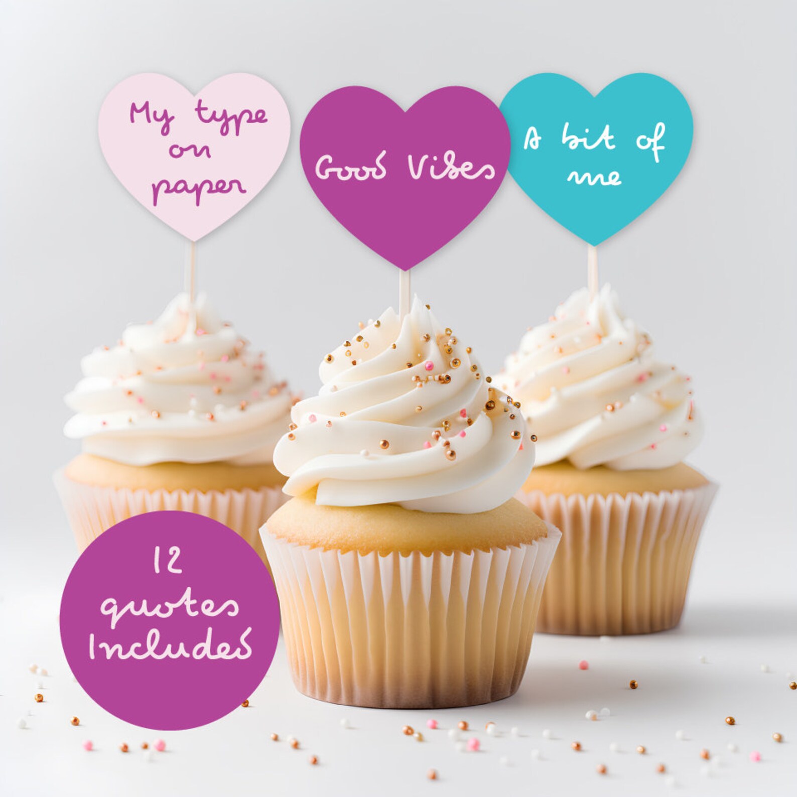 Island Theme Cupcake Toppers Printable Cake Toppers - Etsy