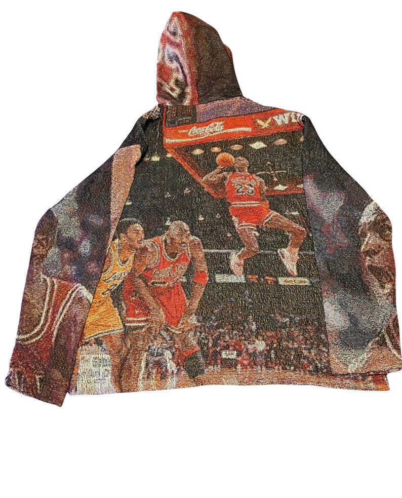 Michael Jordan Tapestry Hoodie Etsy