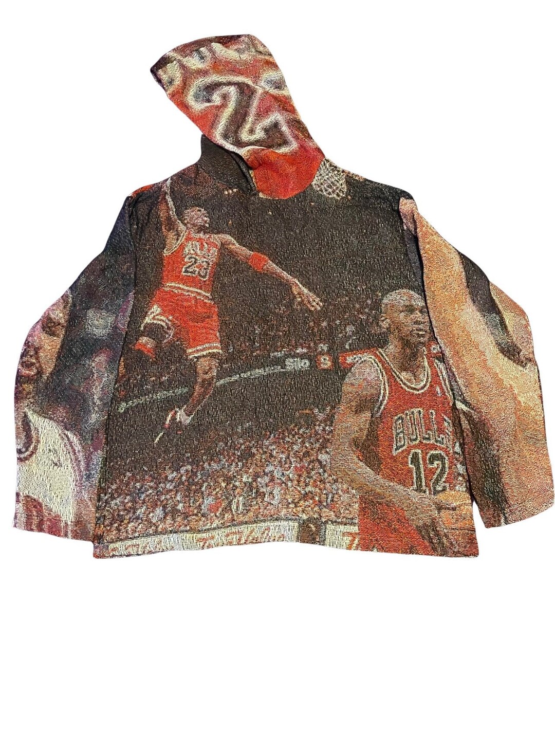 Michael Jordan Tapestry Hoodie Etsy