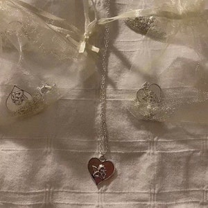 Heart angel necklace