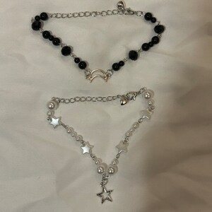 Matching charm bracelets sun&moon