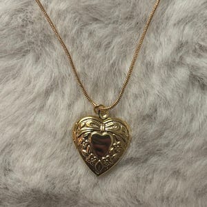 gold heart locket