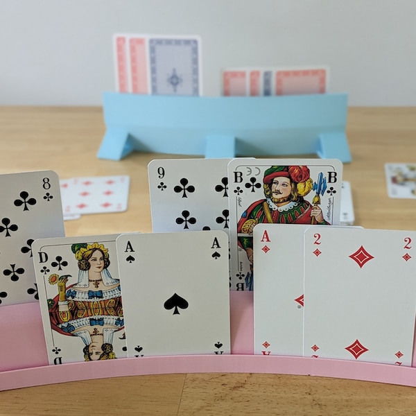Kartenhalter für Kinder | Kartenspiel | Spielhilfe | Halterung Spielkarten