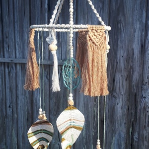 Macrame baby mobile