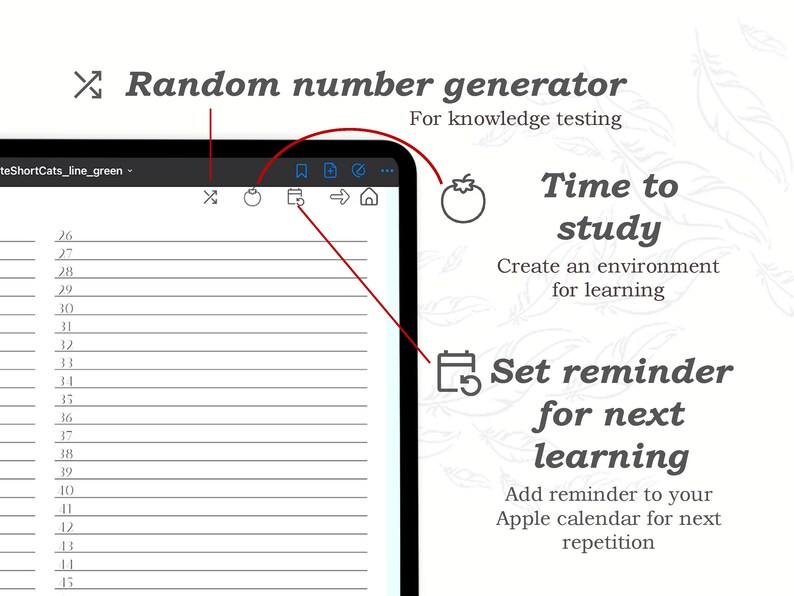 Digital Flashcards 800, 16 Sets Flash Cards Pdf for Learning Flashcards