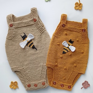 Bumble Bee Romper Crochet bee, Honey Bee Bee baby shower, gift newborn, Bee First Birthday Outfit Baby boy coming home outfit Rattle Booties