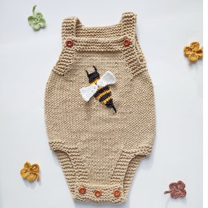 Bee First Birthday Outfit Bumble Bee Romper Crochet bee, Honey Bee baby shower, gift newborn boy, Baby boy coming home outfit Rattle Booties