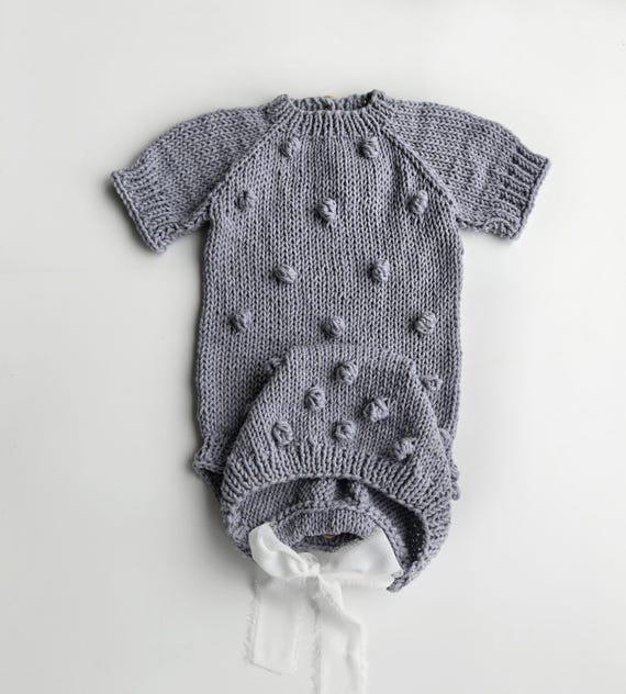 Custom Baby Onesie, Baby Knit Romper, Infant Boy Clothes, Baby