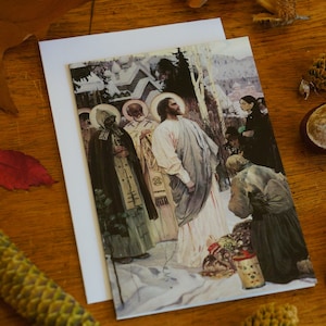 Mikhail Nesterov 'Holy Rus' ~ Orthodox Fine Art Greeting Card ~ ValaamFineArtCards