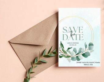 light lemon wedding invites Suite Template, summer wedding invitation, QR Code RSVP | Digital Download | Editable Template