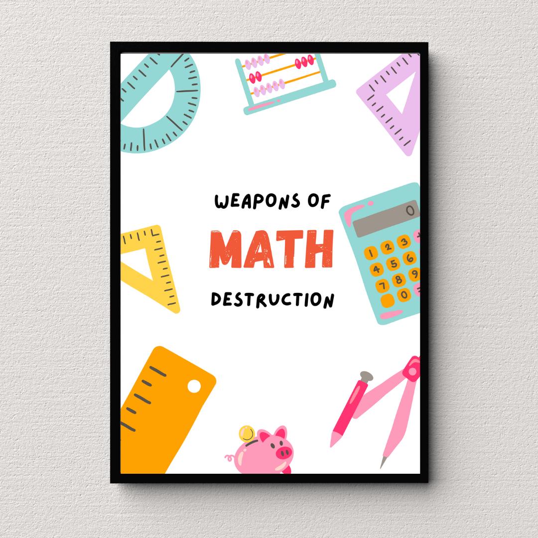 Basic Math Poster Plus Vibrant Coloured Basic Math Posters | Fractions, Multiplication Tables ...