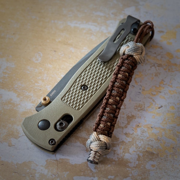 Practicalix Paracord Short Lanyard Holder Knife Keys Metal Bead Unique Vivid Colours Handmade Sydney