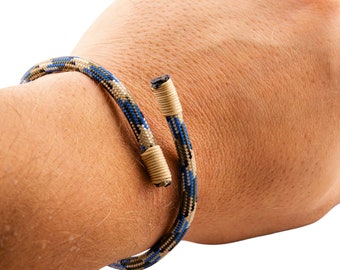 Simple Minimalistic Handmade Paracord Wire Flexible Adjustable Wrist Bracelet in 200 colour options Handmade by Practicalix in Australia