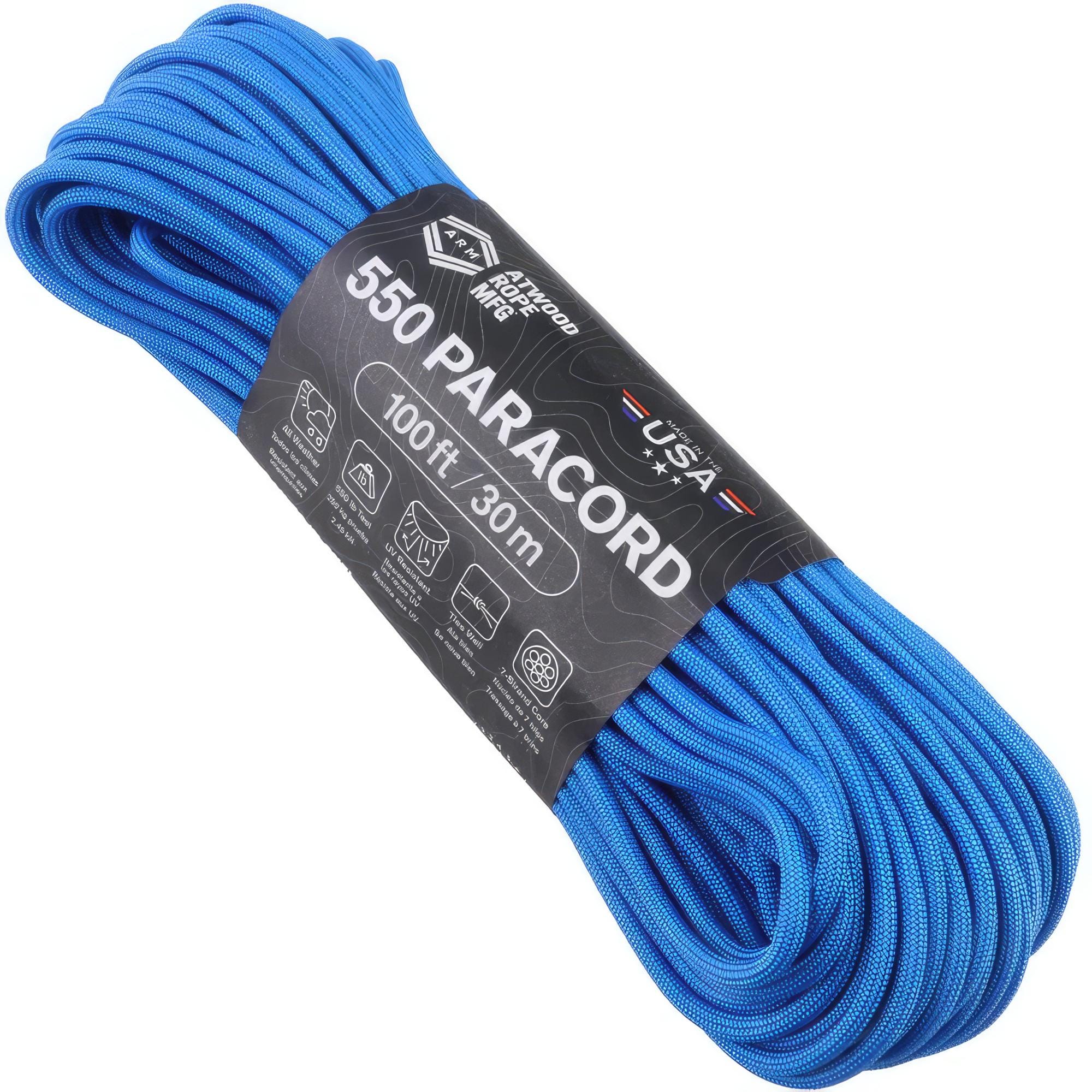 550 Paracord Rope Mil Spec Type III 7 Strand Parachute Cord 10 25 50 100 Ft | UK