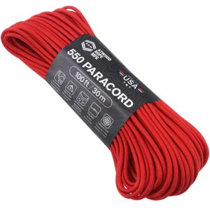 Cuerda ATWOOD MFG Estados Unidos Paracord 550 Tipo III 7 hebras 4 mm Auténtica cuerda artesanal para tejer en lotes pequeños de más de 40 colores vibrantes para senderismo y acampada