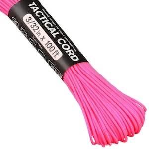 ATWOOD Rope MFG USA Paracord Taktische 2,4 mm 275 mm authentische 4 Strand Schnur 3/32 Handgemachte Strickschnur Handwerk Seilschnur Camping rustikales Handwerk